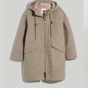 Madewell Lynnford Tan Coat with Front Pockets
